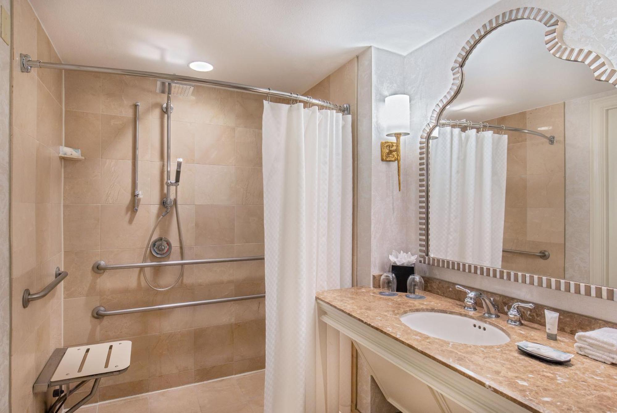 King Room Roll Shower City View Mobility Accessible