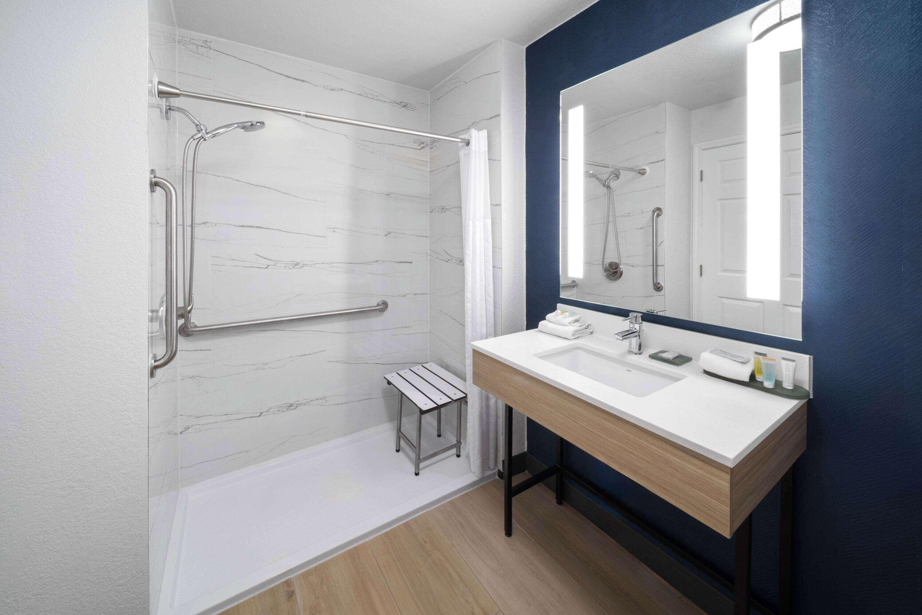 King Room Roll Shower Mobility or Hearing Accessible Non-Smoking